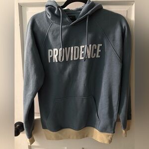 Parched Providence Blue and Cream Hoodie - XS New